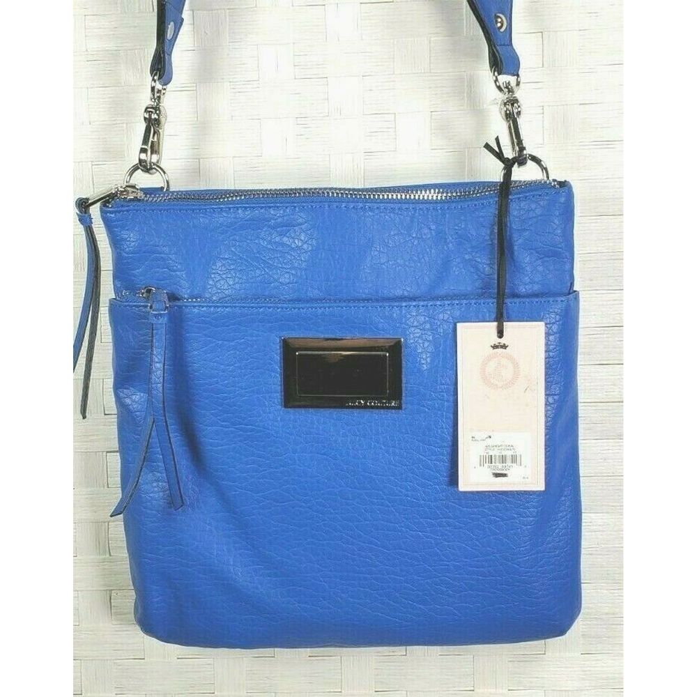 Juicy Couture Cobalt Blue Crossbody Bag Studs NWOT